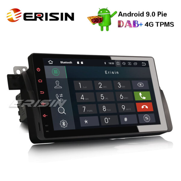 Erisin ES7903B-64 9 Android 9.0 Car Stereo GPS Wifi 4G DVR DAB+