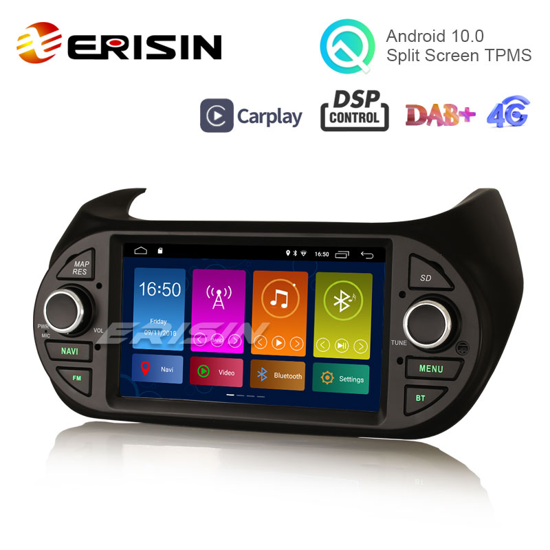 Erisin ES8905FW 7“ ”Android 12.0 Autoradio GPS For Fiat 500/500C/500S 500E  Bluetooth 4G SIM Card Wireless CarPlay Auto Stereo SWC DTV DSP -  Erisinworldwide