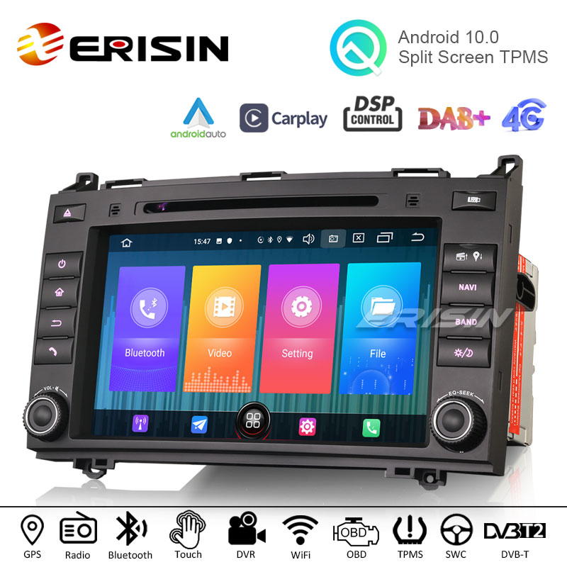 Erisin ES2721B 8 inch Android 10 Car Stereo DAB+ GPS DSP Carplay
