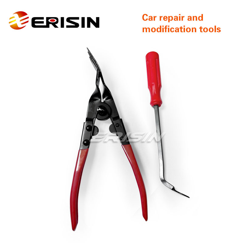  Auto Trim Removal Tool Metal for Car, Door Panel Dashboard  Radio Audio Navigation Installer, Upholstery Fastener Disassembly Pliers  Interior Exterior Replace Pry Clip Home : Automotive