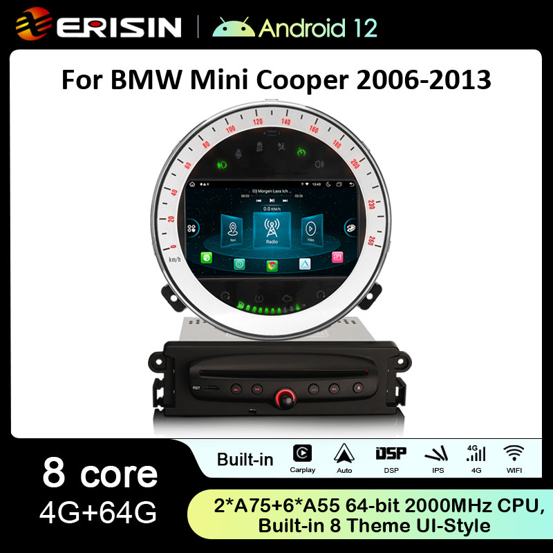 Erisin Android 12 Autoradio pour BMW Série 5 E39 E53 X5 M5 GPS Sat Nav  CarPlay Bluetooth A2DP WiFi 4G Dab+ RDS Mirror Link TPMS Amplificateur DSP  32GB : : High-Tech