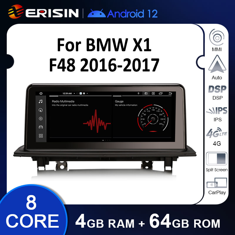 Erisin ES3848N IPS BMW X1 F48 Auto Radio Android 12 0 Car Multimedia Screen GPS Navigation