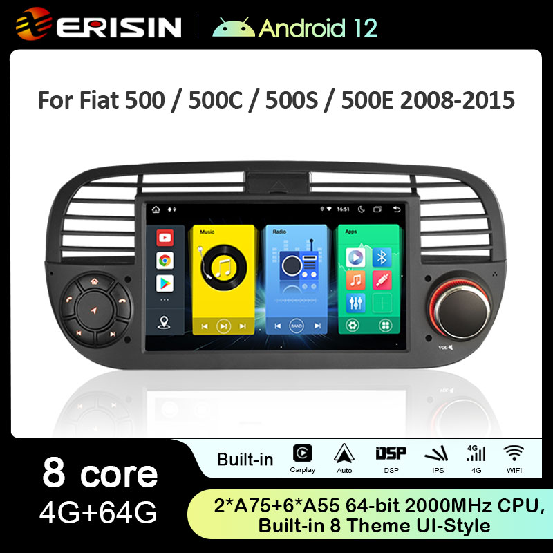 Wireless Carplay Car Radio Multimedia Player For FIAT 500 Android 11 6+128G  IPS Screen Autoradio Audio WIFI DSP 4G Lte RDS BT - AliExpress