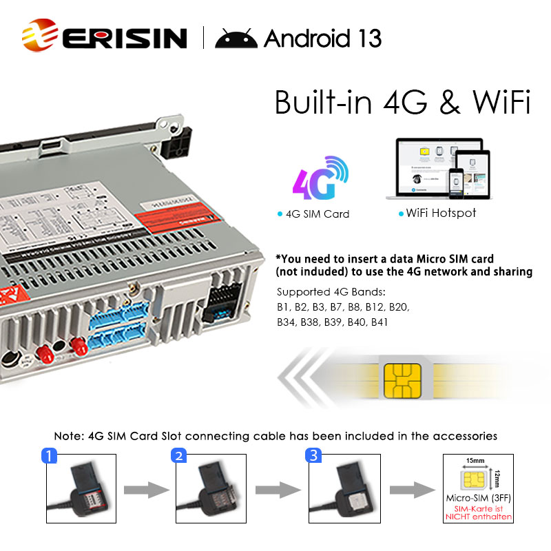 Autoradio Android E46 Erisin ES 4046 - 6046 - 6846 - 8846 : Section  électricité - multimédia - éclairage - hi fi